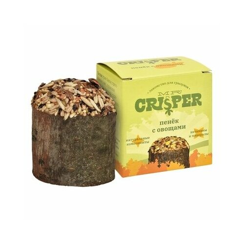 MR.Crisper Лакомство для грызунов Пенек с овощами, 80 г 11бо21, 0,08 кг mr crisper mr crisper ивовый шар с сеном 150 г