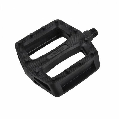 Педали 6-190150 нейлон BMX/Downhill B109N широкие ось, 111*103*30 mm, Cr-Mo 398г черные WELLGO