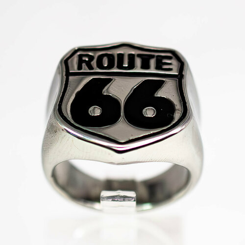 Кольцо Route 66, размер 23, серебряный
