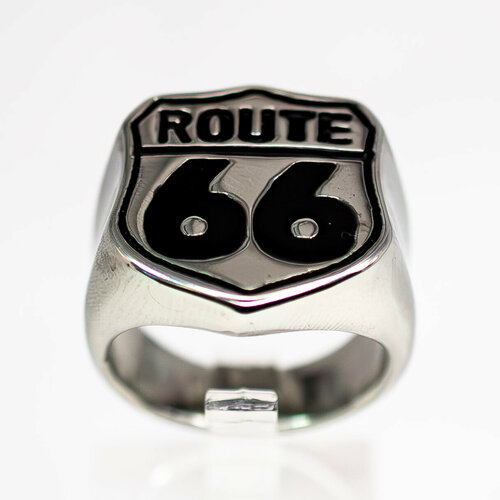 Кольцо Route 66, размер 19, серебряный