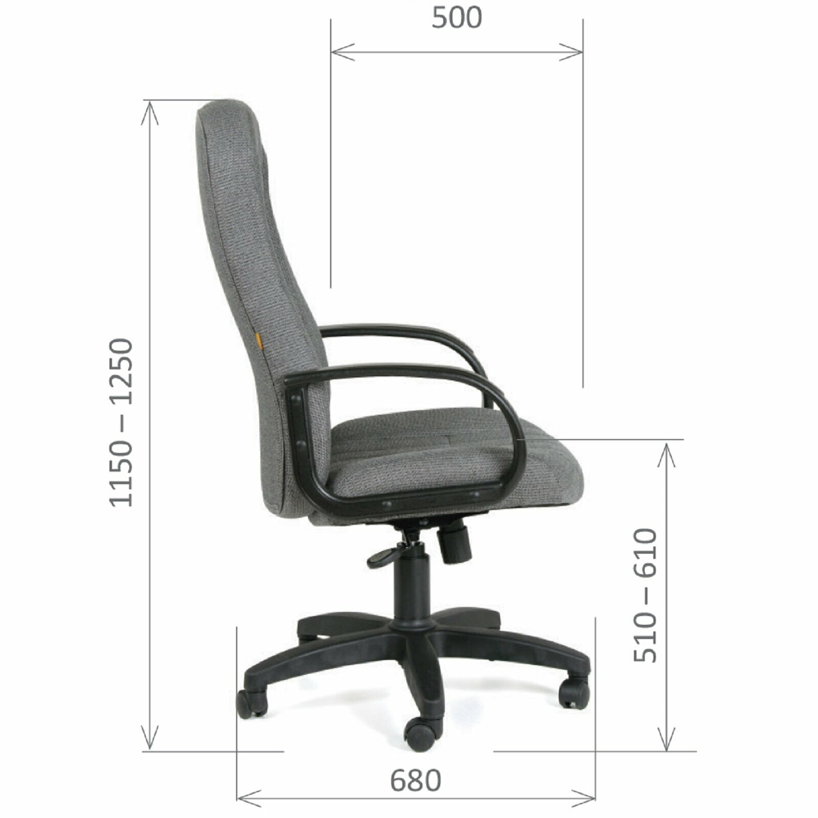 Кресло офисное Chairman 685 20-23 серый