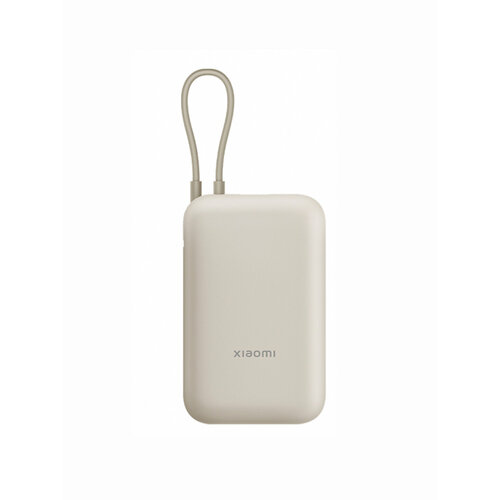 Внешний аккумулятор Xiaomi Mi Power Bank With Cable USB-C 10000mAh Pocket Version Beige (P15ZM)