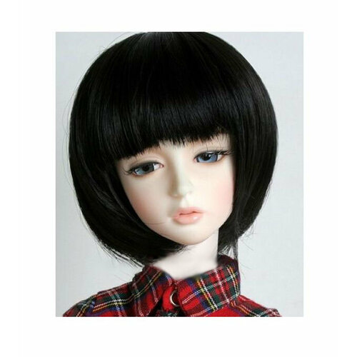 Парик Iplehouse IHW_S028 (Каре чёрный размер 7-8 дюймов для кукол Иплхаус)