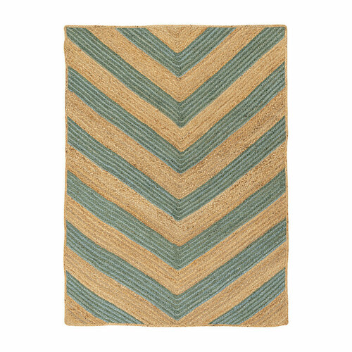 Ковер из джута с вставками зеленого цвета из коллекции ethnic, 120х80 см TK22-DR0020