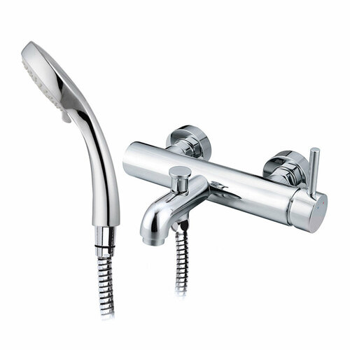 Микс ЭНД фикс 0201-02 Смеситель для ванны Багги одноручный с аксессуарами (картридж d=40мм)