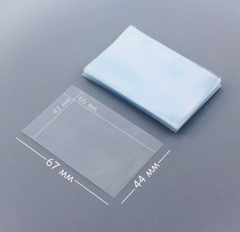 Протекторы Card-Pro USA mini премиум прозрачные (50 шт., 44x67 мм) Card-Рro - фото №6