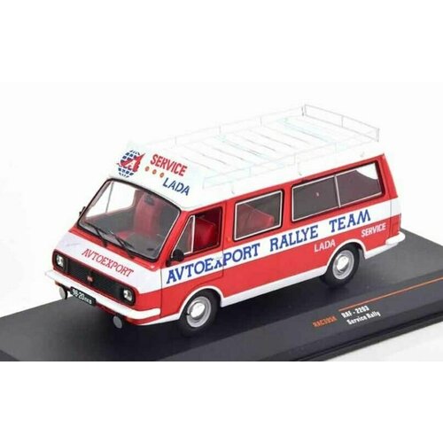 Масштабная модель 1/43 РАФ 2203 техничка Avtoexport Rallye Team Lada Service