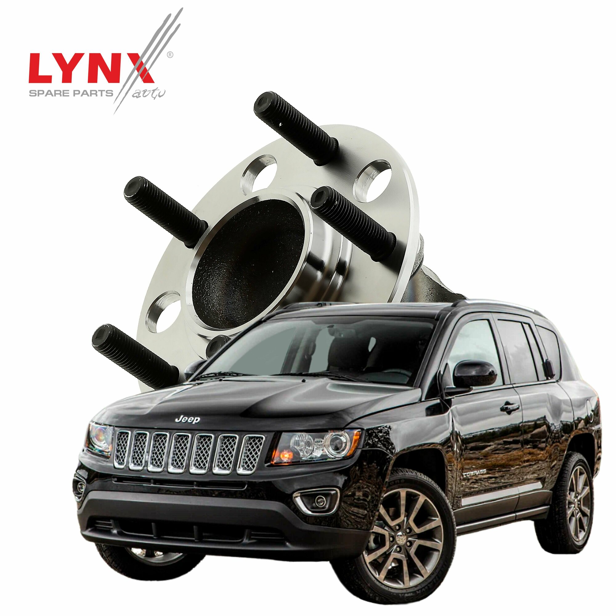 Ступица колеса Jeep Compass (1) / Джип Компас 2006 2007 2008 2009 2010 2011 2012 2013 2014 2015 / задняя, 1шт, LYNXauto