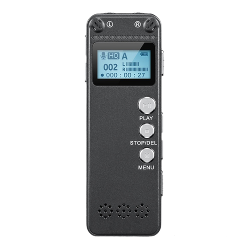 Компактный диктофон с ЖК-дисплеем и динамиком SV-008, 8 GB памяти, 2 микрофона, датчик звука, металлический корпус профессиональный цифровой диктофон rw097 с дисплеем 8гб памяти mp3 плеер диктофон с встроенным датчиком звука