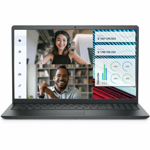 Ноутбук Dell Vostro 3520 156 1920x1080 IPS 120ГцIntel Core i5-1235U16ГБ DDR4256ГБ SSDIris Xe GraphicsUbuntu черный 3520-5620 5999000₽