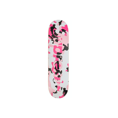 supreme camo logo skateboard deck snow camo р Supreme Camo Logo Skateboard Deck Pink Camo (Р.)