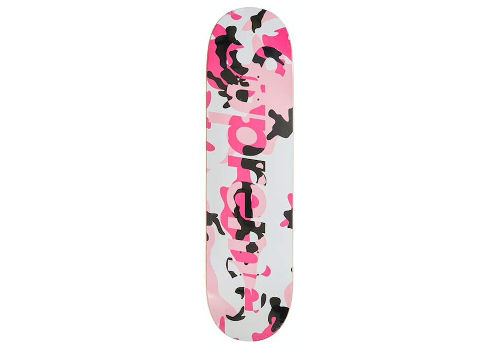 Supreme Camo Logo Skateboard Deck Pink Camo (Р.)