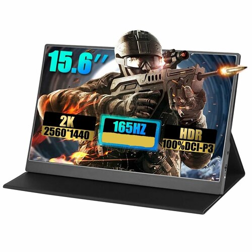 15 6 портативный монитор camerios 60hz 4k черный 15.6 Портативный монитор Camerios 165Hz QHD, черный