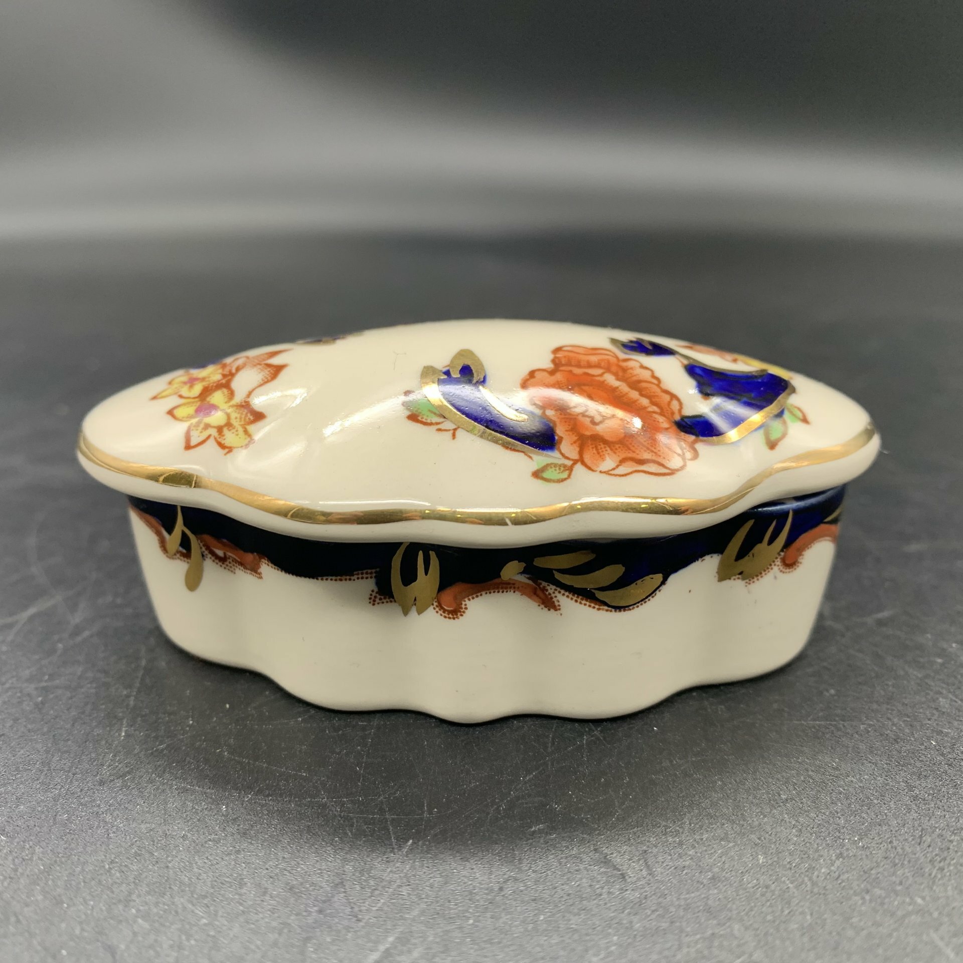 фото Шкатулка в восточном стиле, фарфор, роспись, деколь, золочение, Mason's ironstone