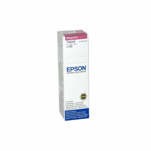 чернила epson l100 110 200 210 300 355 550 555 o c13t66434a magenta 70ml Чернила Epson L100/110/200/210/300/355/550/555 (O) C13T66434A, magenta, 70ml