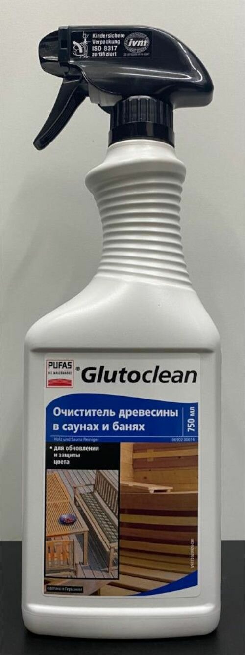 Спрей для чистки дерева в саунах и банях N372 Glutoclean, 750 мл - фотография № 9