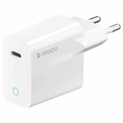 Сетевое зарядное устройство Deppa Power Delivery 25W USB Type-C белый (11428) зарядное устройство сетевое samsung ep ta800 type c 25вт черный