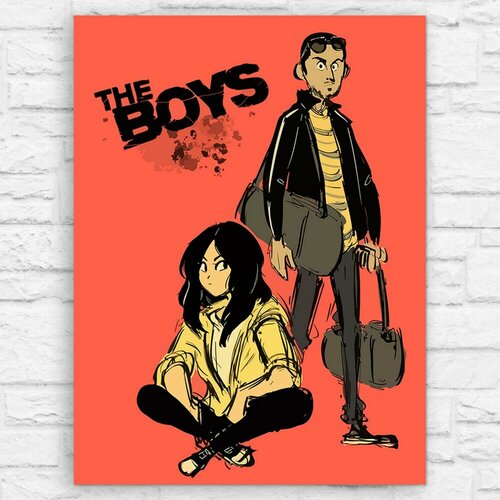 Картина по номерам на холсте сериал The boys (пацаны, Хоумлэндер) - 13653 В 60x80