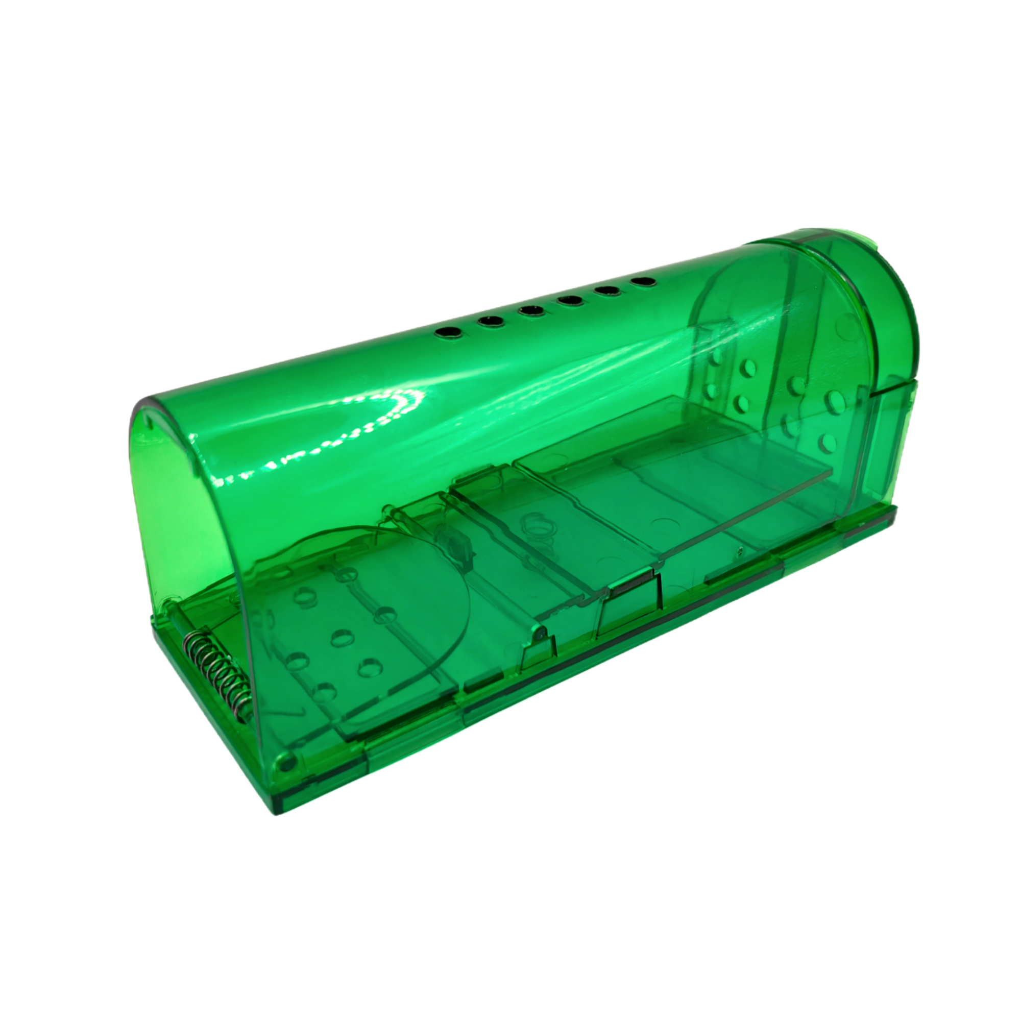 Мышеловка гуманная для мышей пластиковая комплект 2 штуки, зелёный цвет - фотография № 2