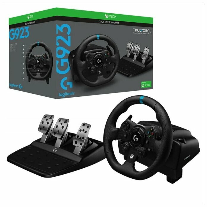 Руль Logitech G923 Trueforce (PC, Xbox Series X, S, One), черный