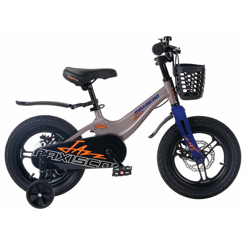 Детский велосипед Maxiscoo Jazz Pro 14 (2024) 14 Бежевый (90-110 см) детский велосипед maxiscoo air pro 14 2024 14 темно розовый 90 105 см