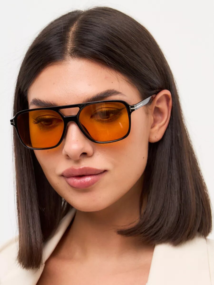 Солнцезащитные очки , черный/желтый — фото 1