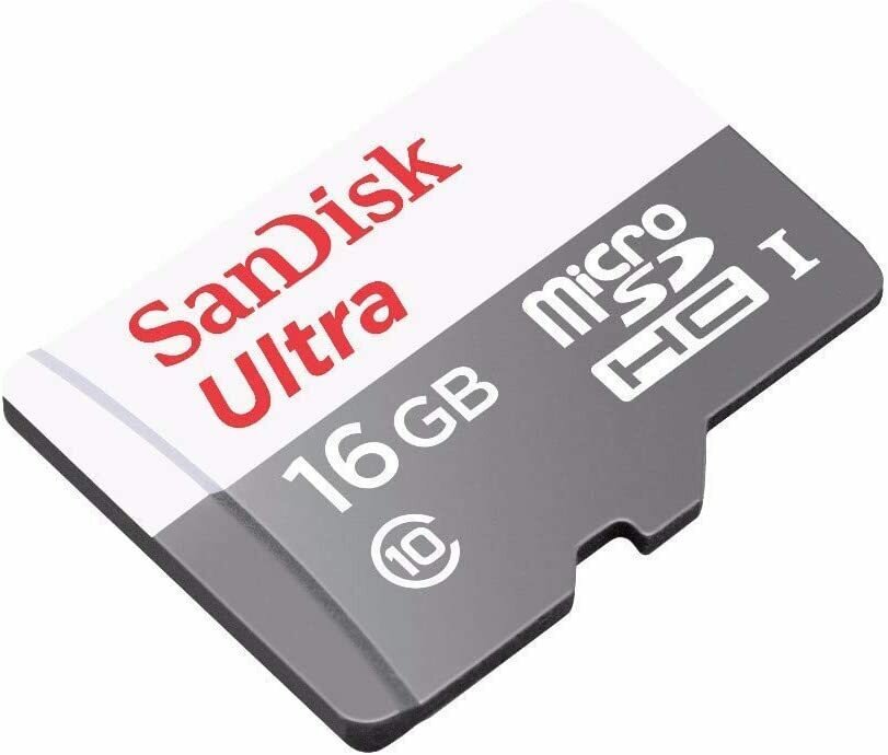 Карта памяти SanDisk Ultra microSDHC 16GB UHS-I, R 80 МБ/с