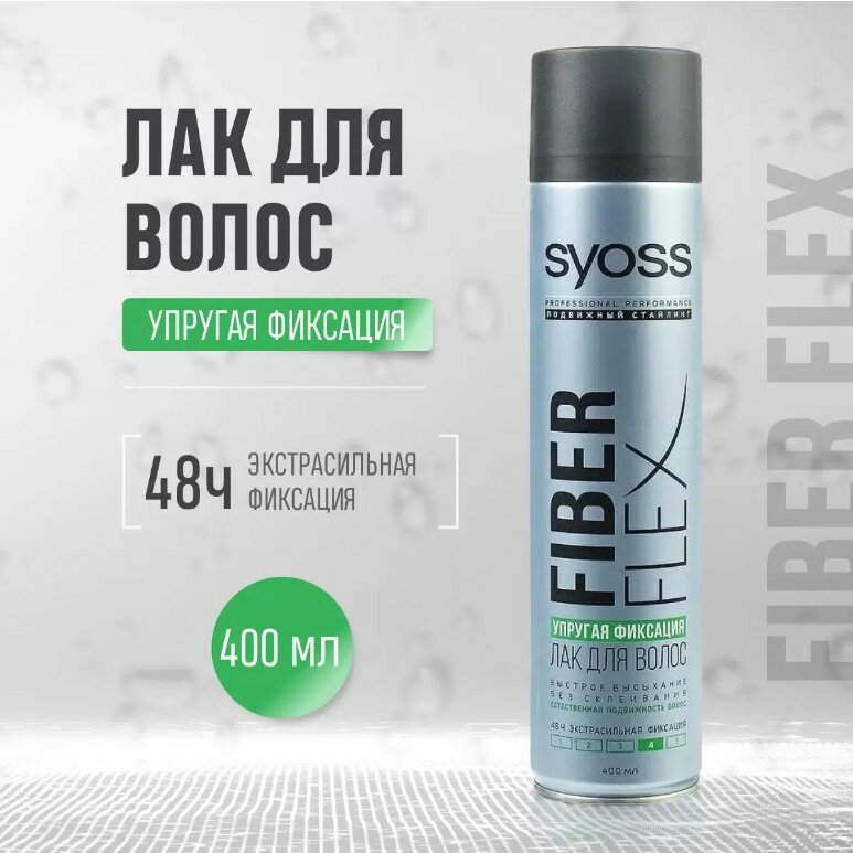 Лак для волос SYOSS Ultra Flex Упругий Объем 400мл 4015100807301