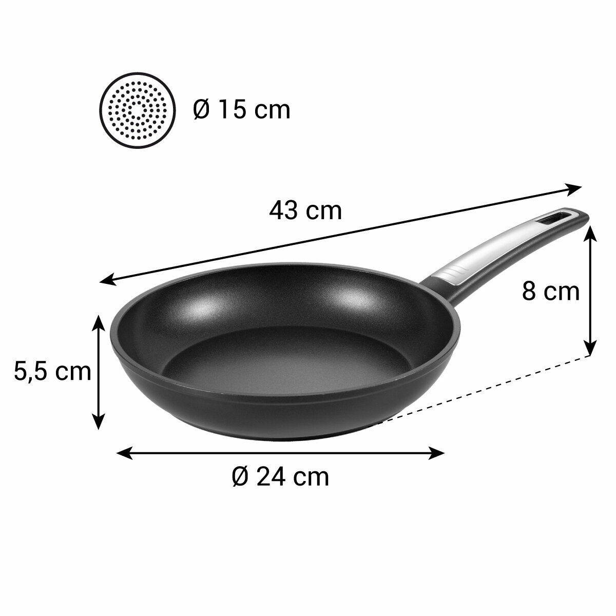 Сковорода для индукционных плит Tescoma i-PREMIUM Protect 602354, 24 см