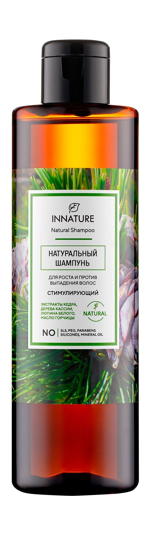 INNATURE Шампунь для волос натуральный для роста и против выпадения "Стимулирующий", 250 мл