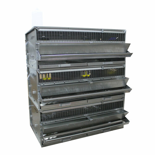 Клетка для перепелов Вятка до 135 голов 3 яруса стандарт