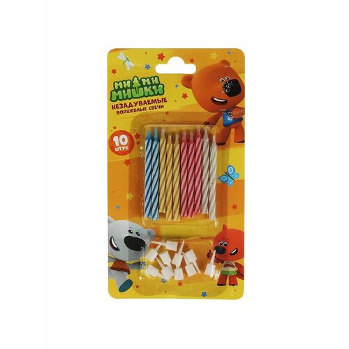 Свечи Ми-ми-мишки незадуваемые 10 шт CC-76786-MIMI 510₽