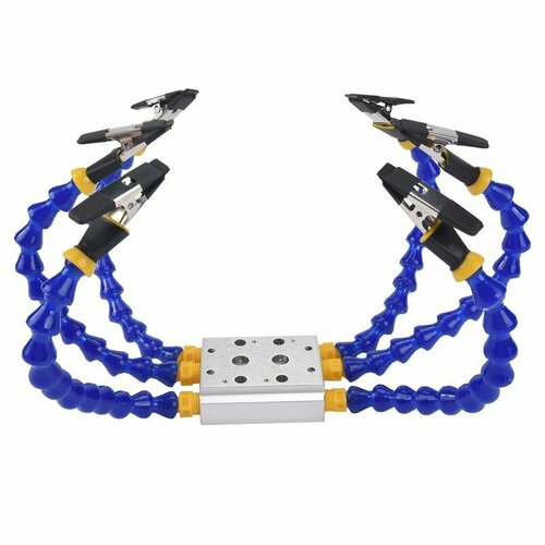 Настольный зажим для настольных тисков MyPads паяльная станция с 6 шт гибкими рычагами держатель для паяльника инструмент для ремонта сварки пе 2550₽