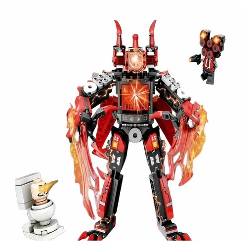 Конструктор пластиковый Скибиди ТуалетSkibidi Toilet Оператор Титана 473 детали 1590₽