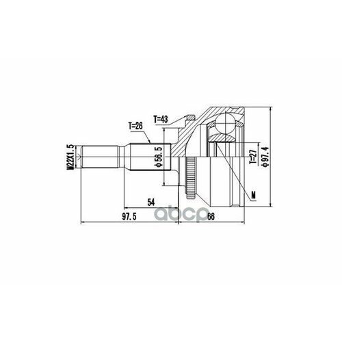 Комплект Шруса Перед DYNAMATRIX-KOREA арт DCV862012 4225₽