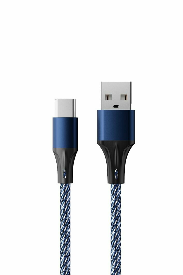 Дата-кабель Accesstyle AC30-F100M USB - Type C 1м синий