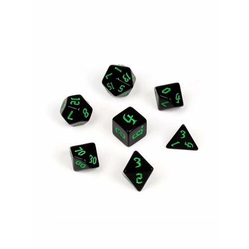 Набор кубиков DnD ДнД, ведьмины знаки, 7 шт