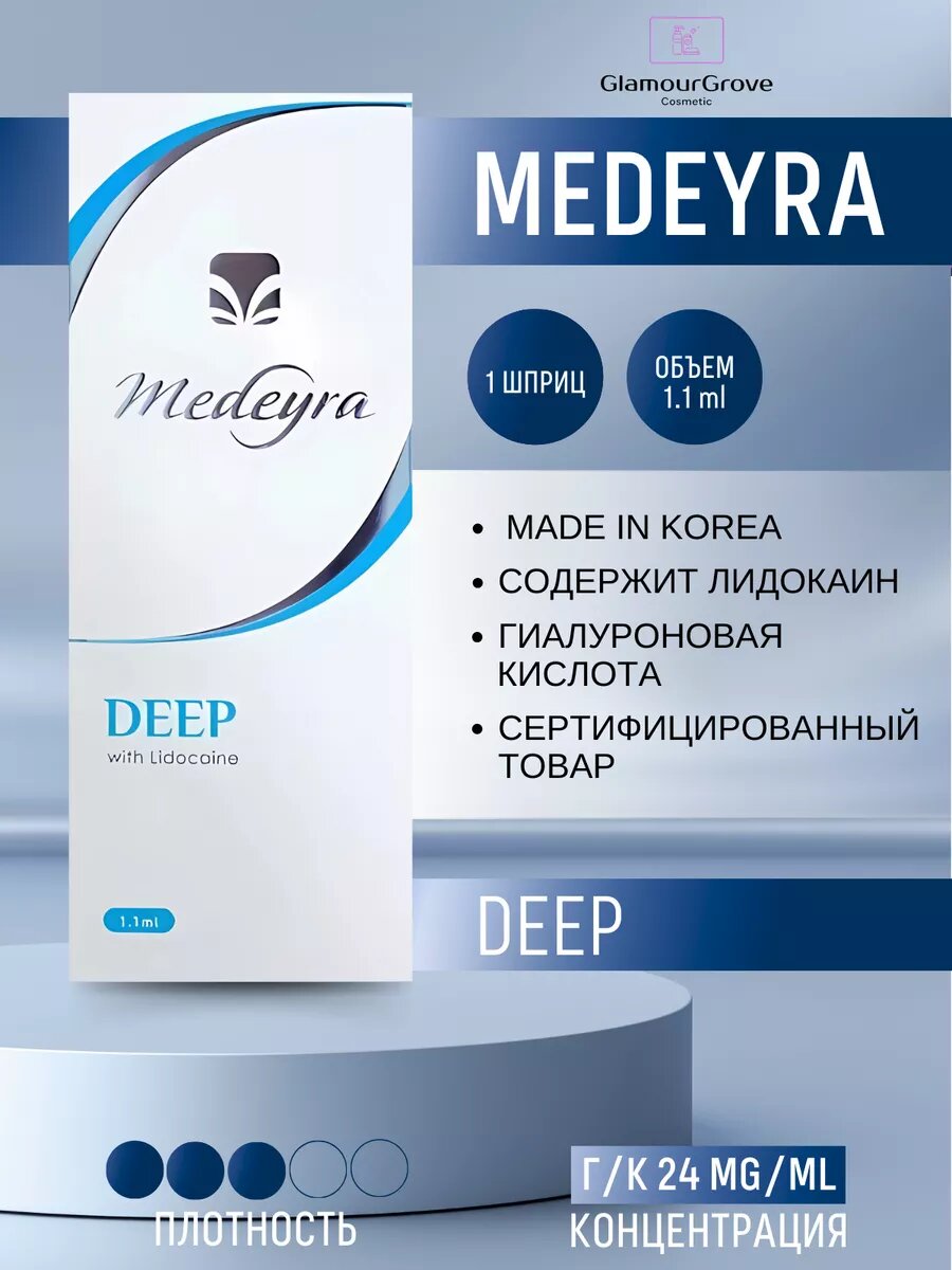 Монофазный дермальный филлер для лица и губ/ Мидейра
