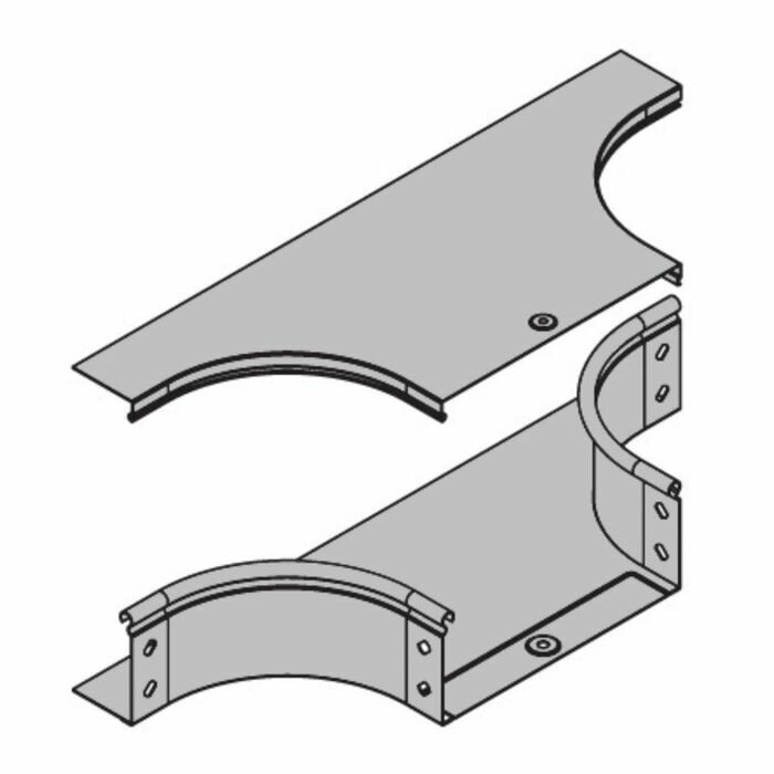 Крышка для кабельных лотков DKC 38042 L=200 100 мм 3 шт. — фото 1