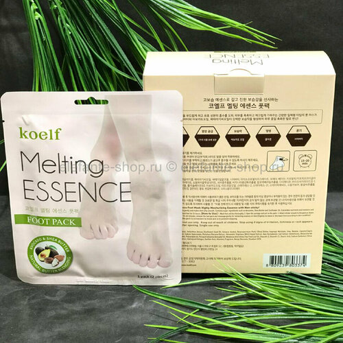 Маска-носочки Koelf для питания, увлажнения и смягчения кожи стоп