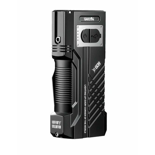 Тактический перезаряжаемый пауэрбанк-фонарик Warsun, X609, ручной фонарь для кемпинга