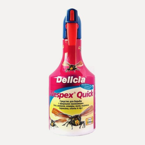 Изображение товара Спрей Delicia (Делиция) Wespex Quick от летающих и ползающих насекомых, 500 мл