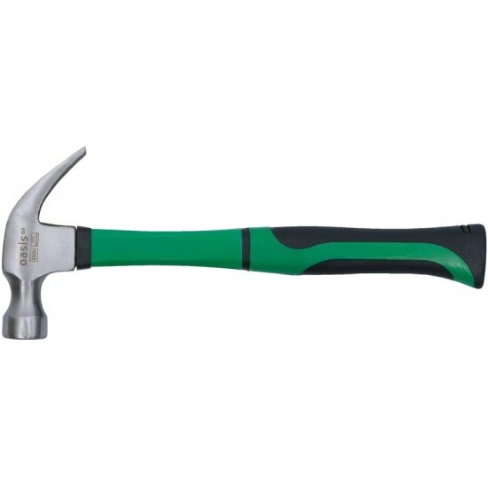 Молоток-гвоздодер Oasis с обрезиненной фибергласовой рукояткой Eco 450 г_103010704002