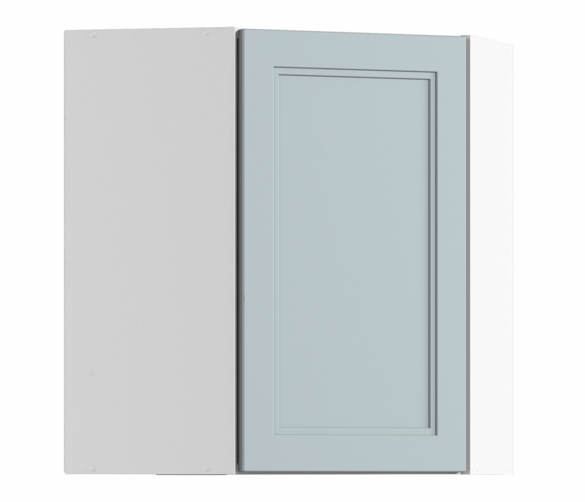 Кухонный модуль навесной столплит Регина РПУ/1-60 угловой Белый/МДФ MODERN Серый 60х60х72 см