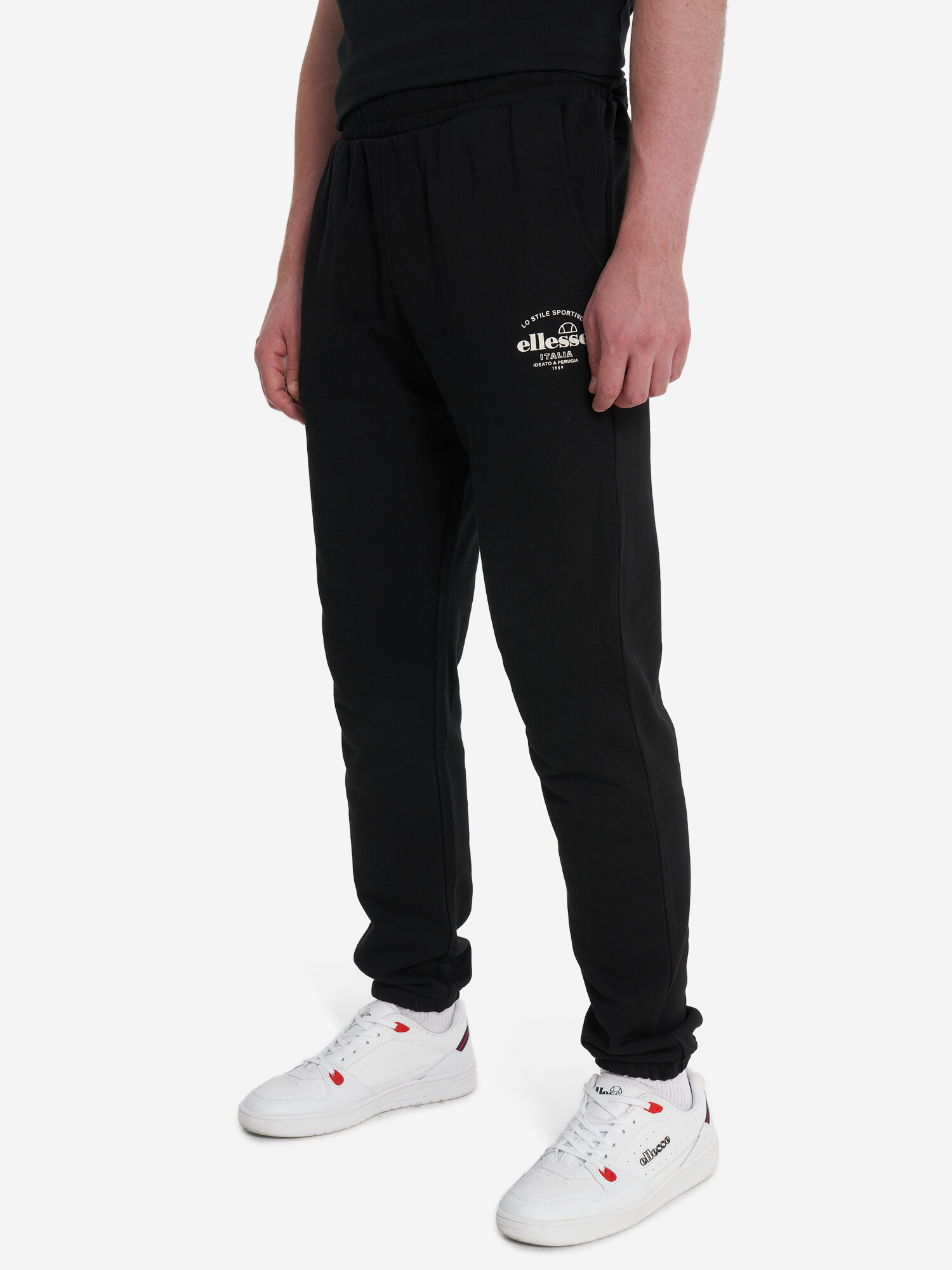 Брюки джоггеры ellesse, размер XL, черный — фото 1