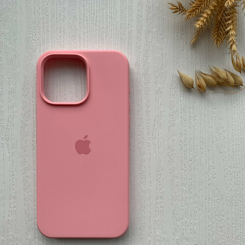 Чехол на Apple iPhone 15 Pro / Айфон 15 Про, матовый, силиконовый, Soft Touch розовый