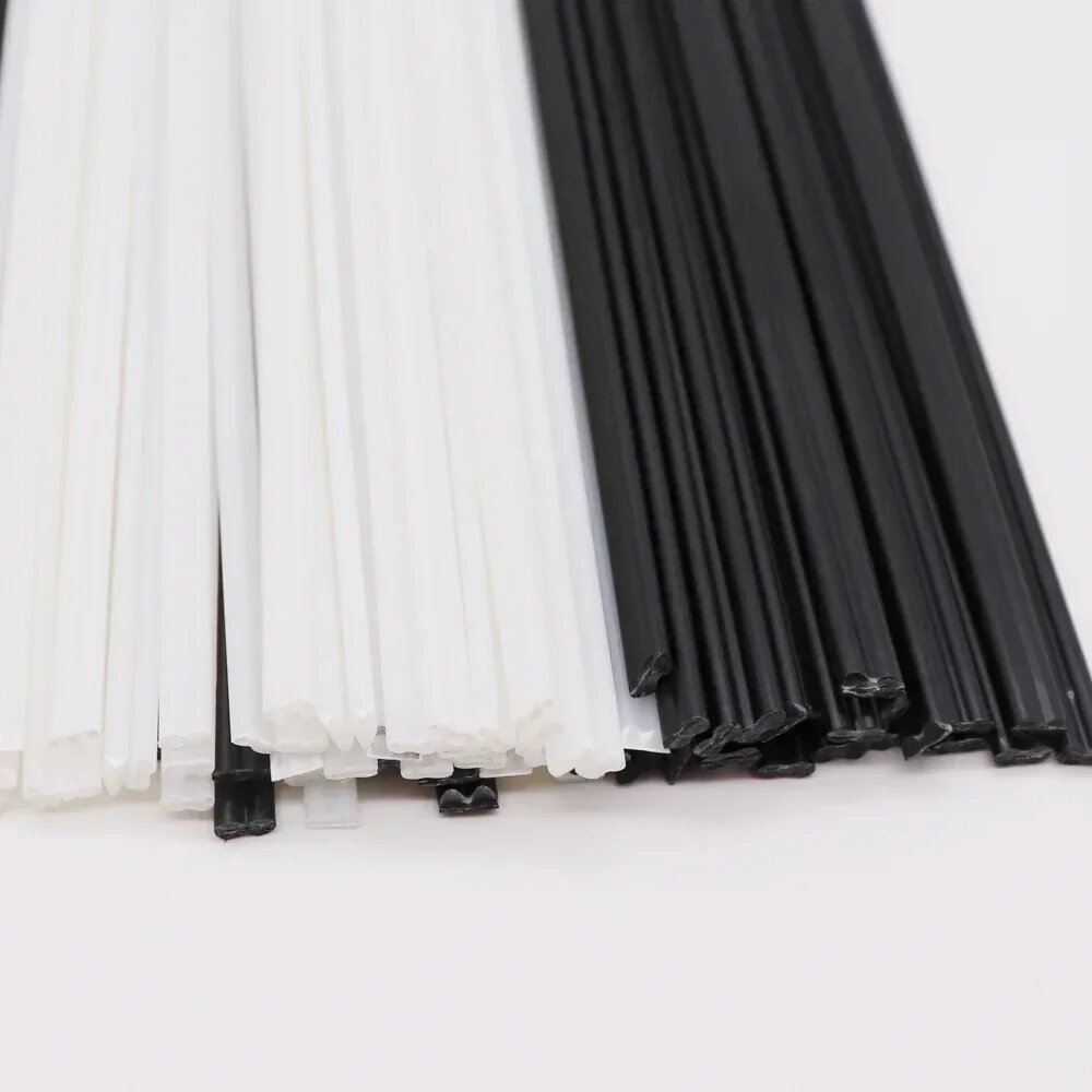 Пластиковые сварочные стержни ABS/PP/PE/PPR 25 см для ремонта бампера, PP black 10pcs