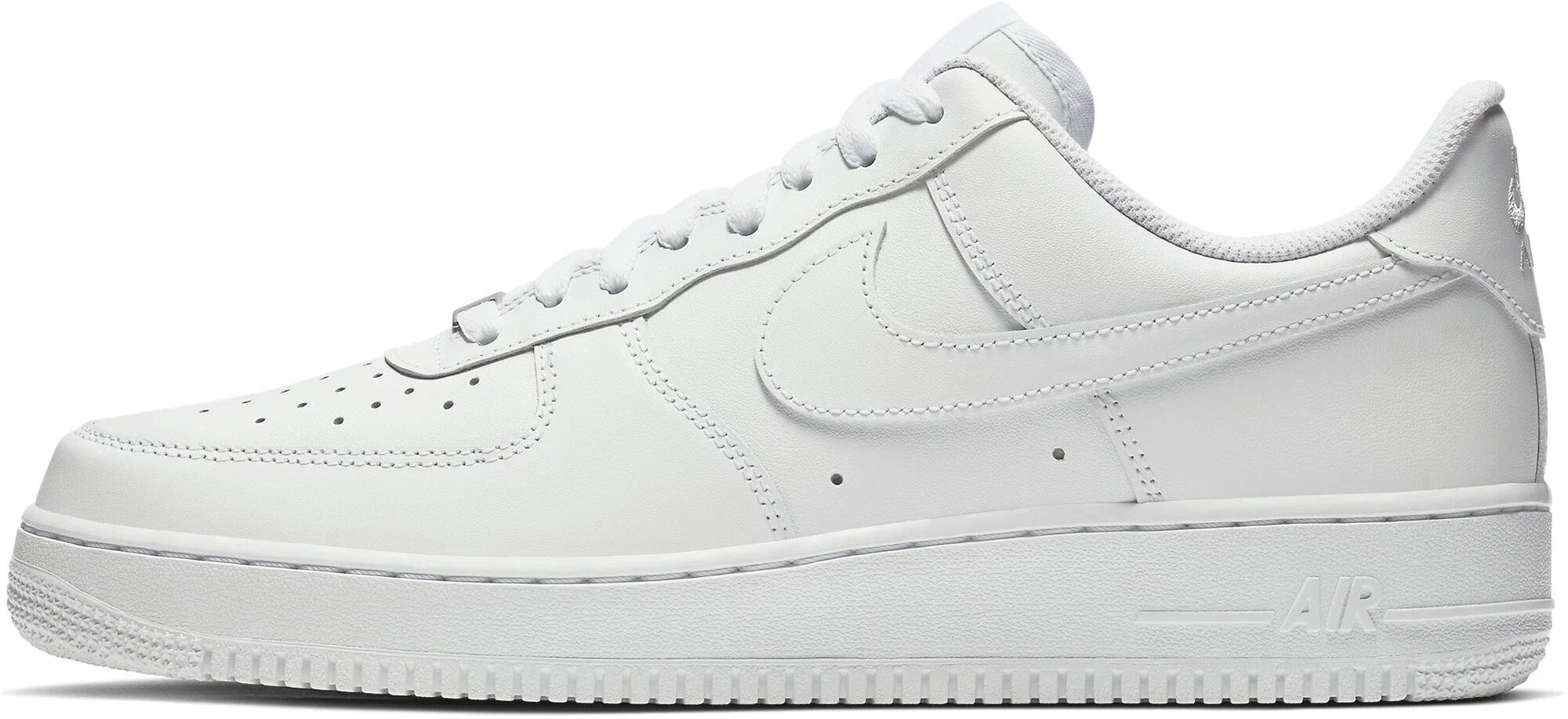 Кроссовки NIKE Air Force 1, полнота B (US)/ на среднюю стопу, размер 45 EU (28 см), белый