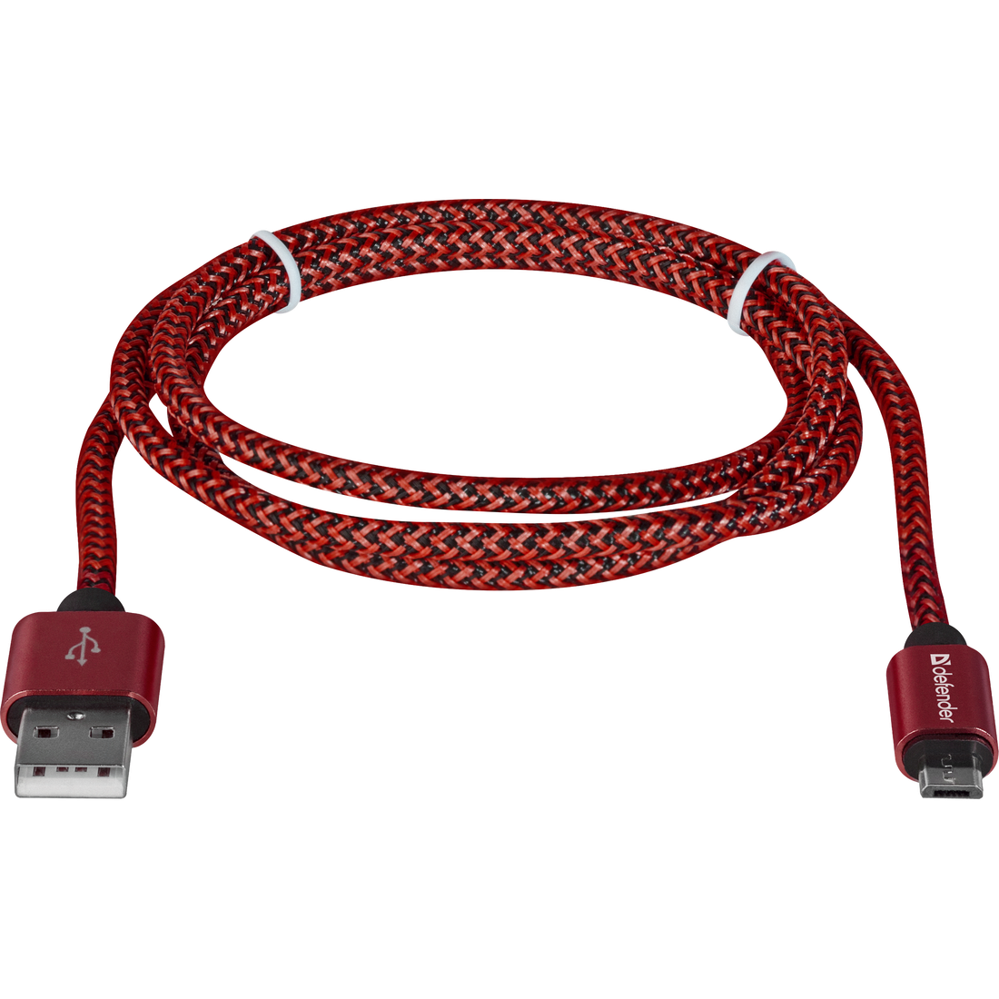 Кабель USB 2.0 A - micro USB 5pin (m-m) 1 м 2.1A красный Defender USB08-03T PRO