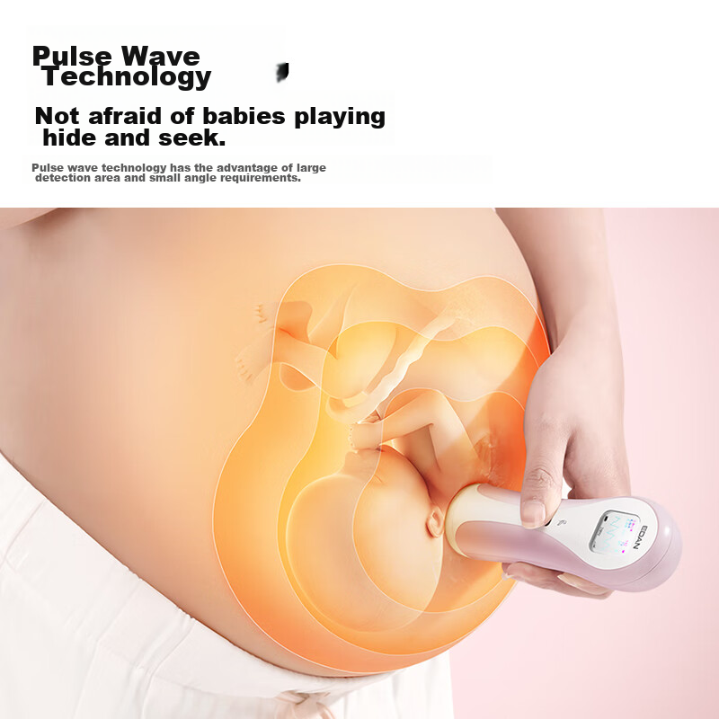 Изображение RIBOND Instrument, RIBOND Fetal Doppler Monitor, Medical Doppler Fetal Heart Monitor, Home-Use Fetal Heart Monitor for Pregnant Women